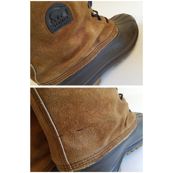 Sorel Men's Kaufman Canada Steel Shank Boots Wool Lined Rain Snow Size 13 - Picture 14 of 17